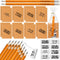 Spakon 48 Inspirational Mini Notebooks, 96 Motivational Pencils, Fun Erasers Gift Bag for Students