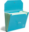 U Brands U-Eco 13 Pocket Poly Expandable File, Letter Size 8.5" x 11", Brights, Protective Flap with Closure