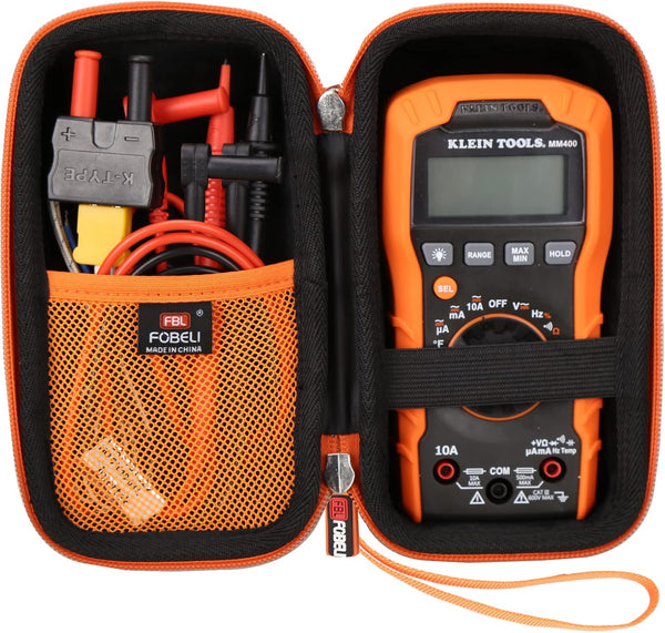 Hard Travel Carrying Case for Klein Tools MM400 / MM300 Multimeter, Shockproof Storage Bag (Case Only)