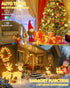 2 Pack 66FT 200 8 String Lights Battery Operated with Timer, LED Waterproof Battery Twinkle Lights, Modes Fairy Light