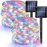 Dazzle Bright 2 Pack Solar String Lights - 80FT 240LED Waterproof Fairy Lights for Christmas Patio Party Decoration