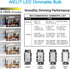 Dimmable T8/T25 Bulbs 40 6000K, 400 4W T6 E12 Bulb, Bulb 4-Pack LED Light Watt Equivalent, Cool White Lumens, Tubular