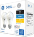 GE Basic LED Light Bulbs, 100 Watt, Daylight, A19 (2 Pack)
