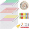 Umriox Zipper Mesh Document Pouch, 14.9x11.0 (6 Colors, 18 Packs) - Clear Waterproof Zipper Pouches for Craft Storage