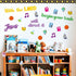 BeYumi Christian Bulletin Board - 88Pcs Back to School Decor with Jesus Cross Cutouts, Faith Border Trim