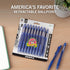 Zebra Pen Z-Grip Retractable Ballpoint Pen, Medium Point, Blue Ink, 18-Pack, Model Number: 22258