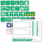 Safety Chart & Stickers for Boats, Emergency Plan, Indoor and Outdoor Labels for Marine Safety Equipment