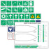 Safety Chart & Stickers for Boats, Emergency Plan, Indoor and Outdoor Labels for Marine Safety Equipment