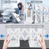 Heavy Duty Book Ends with Pen Holder - Adjustable Metal Book Ends for Shelves, Black Binder Organizer for Desk