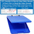 Think2Master Blue Plastic Storage Clipboard. | 25% Heavier & 25% Sturdier| Heavy Duty and Won’t Flex or Bend Like Other Brands (Compare The Weight). Storage Compartment Holds 150 Letter Sized Paper. by THINK2MASTER