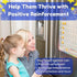 Kenson Kids I Can Do It Reward Chart - Customizable Dry Erase Incentive Chart with 45 Reward Stars and Marker
