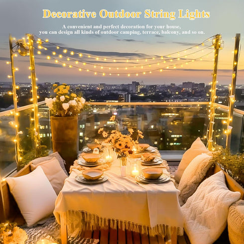 JMEXSUSS 200 LED Warm White Christmas Lights, 66 Ft Twinkle Fairy Indoor String Lights for Bedroom, Wedding