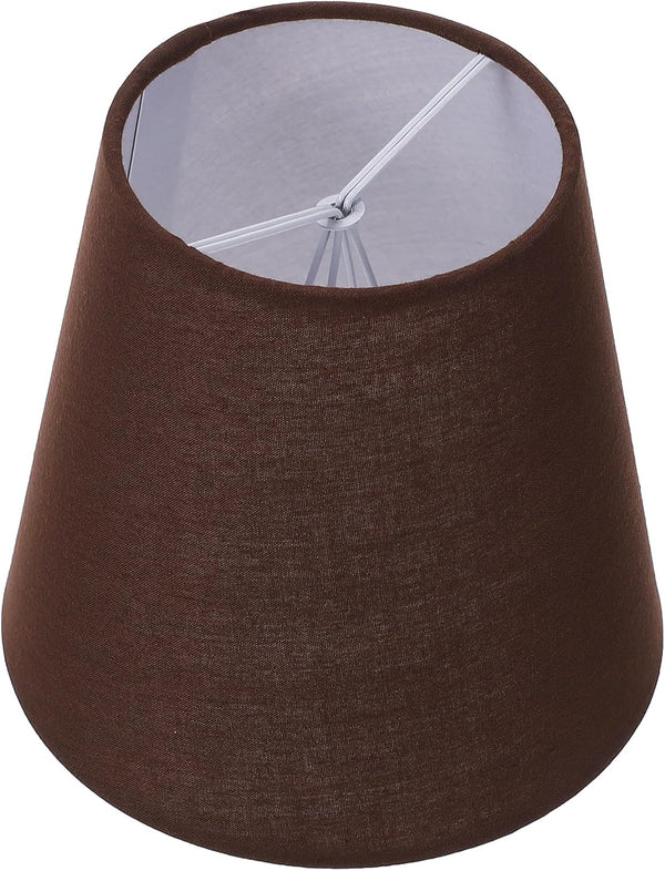 Totority Cloth Lamp Shade Coffee Bulb Lamp Cover Handmade Decorative Lighting Accessory
