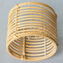 Eusamxon shade,Set 2 mini lamp shade Unique bell boho wicker lamp of rattan clip-on lamp shades for Wall sconce