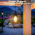 4 (2) Battery Operated Hanging Outdoor Chandelier, Battery Operated Gazebo Pendant Light Outdoor Waterproof, No Wiring