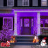 2 Pack 33ft 100 8 JMEXSUSS Solar Fairy Lights Outdoor, LED Purple Christmas Lights, Waterproof Modes Purple Solar Light