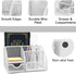 White Office Desk Accessories, 12pcs Organizers with Tape Dispenser, Stapler, Scissors, Ruler, Sticky Tabs, Clips Set