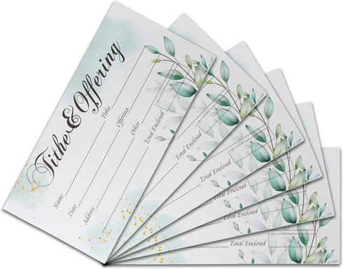 Offering Envelopes for Church - 200 Count - Tithes and Cash Envelopes for Offerings