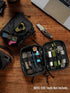 E4.0 TACTICAL GEEK Block EDC Compact Waist Pouch, Utility Pocket Organizer with Elastic Cord, Nylon Dual-Directional