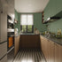 practicalWs Green Contact Paper, Peel and Stick Wallpaper with Tools, Modern Removable Wallpaper for Bedroom