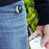 Days Without Sarcasm Equals Zero Funny Chrome Badge ID Card Holder Clip with Retractable Reel