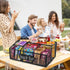 Xbopetda 6 Snack Organizer for Pantry Shelf, Metal Snack Organizer Snack Basket, Compartment Snack Bin Holder Chip