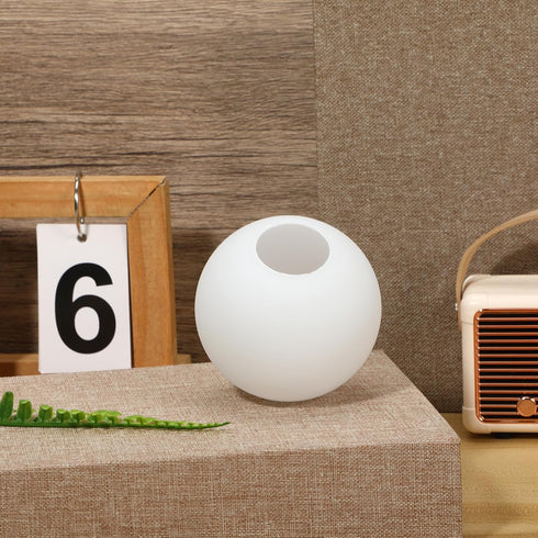 80mm 30mm ULTECHNOVO Frosted Glass Globe Lamp Shade round Ball with Fitter Opening, Sphere Replacement for Ceiling Fan