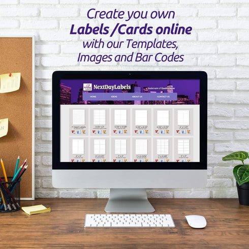 NextDayLabels 8-1/2" x 11" Laser/Inkjet Postcards, 200 Cards (4 Per Page, 4-1/4" x 5-1/2" Each Card | White)