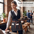 3 Toyvian Durable Denim Waist Apron with Pockets Unisex, Short Half Server Apron for Waiter Waitress, Bar, Cafe