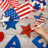 Whaline 60Pcs 4th of July Bulletin Board Decorations, God Bless America Patriotic Cut-Outs for School Decor