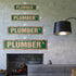 Plumber Vintage Plastic Street Sign Pipes Apprentice Septic Tank Toilet | Indoor/Outdoor | 24" Wide by SignMission