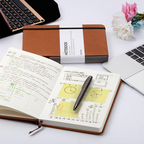 Unruled/Blank/Plain/Unlined Large A5 Sketchbook with Premium Thick Paper and Dividers Gift, 8.4 x 5.7 In