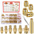 307 Threaded Inserts for Plastic Set, M2-M6 Heat Set Insert with Soldering Iron Tips, Brass Insert Tool Kit for 3D
