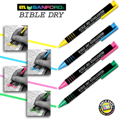 G T Luscombe Bible Dry Highlighter - Blue Carded