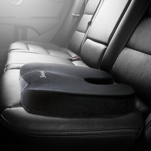 Tailbone Upgraded Memory Foam Seat Cushion, for Sciatica, Back, Hip, and Pain Relief, Firm Comfortable, Support