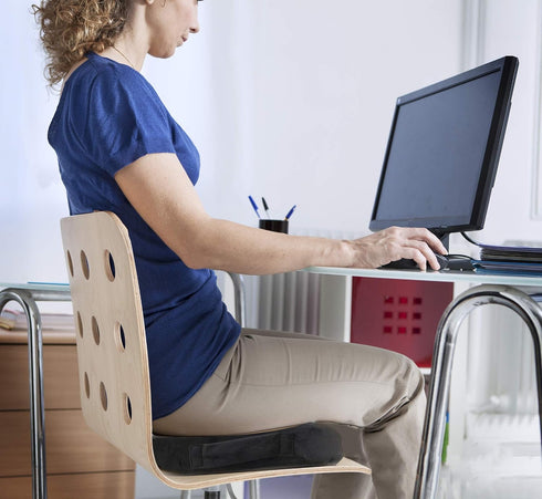 Tailbone 2 Memory Foam Seat Cushion, for Sciatica, Back, Hip, and Pain Relief, Firm Comfortable, Support for Office