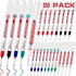 LYXMYGS 20 PCS Long Head Deep Hole Marker Pens,20mm Long Nib Marker, Longs