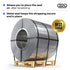 IDL Packaging Open (Snap-On) Seals for 1/2" Strap Width Steel Strapping, Pack of 100