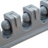 4073700 16-1/2" 2-3/4" 3-1/2" Carlisle FoodService Products Roll N Grip ABS Plus Broom and Brush Holder, Length x