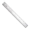 VINCA SSRN-12 Stainless Steel Office Drawing Ruler 0-12 Inch with Non Slip Cork Base