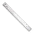 VINCA SSRN-12 Stainless Steel Office Drawing Ruler 0-12 Inch with Non Slip Cork Base