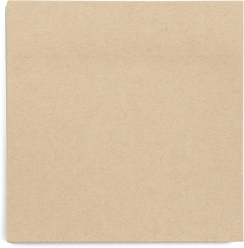 Juvale 6-Pack Kraft Paper Sticky Notes, 3x3 inch, Brown Self-Adhesive Memo Notepad Set, Self-Stick Note Pads for Office