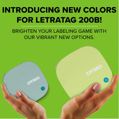 DYMO 200B 1 LetraTag Bluetooth Label Maker, Compact Label Printer, Connects Through Bluetooth Wireless Technology