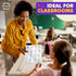 SCRIBBLEDO Fraction Manipulatives, 9”x12” Dry Erase Sheets, Math Manipulatives for 1st and 2nd Grade Students