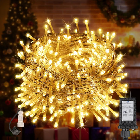 100FT 300 LED Christmas Lights Plug in,Outdoor Indoor Waterproof Fairy Lights with