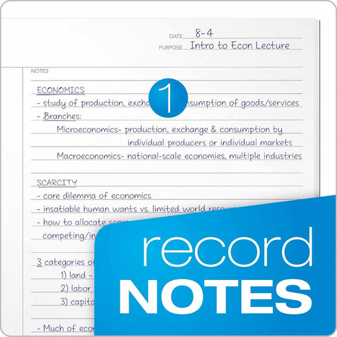 Oxford FocusNotes Writing Tablet, 8-1/2 x 11-3/4 Inches, White, Cornell Rule, 70 Sheets