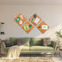 SUNGIFT Cork Board 12"x12" - 12 Pack Bulletin Boards, 1/4" Thick Square Decorative Cork Tiles with 100 PCS Push Pins