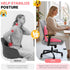 Tailbone Ergonomic Seat Cushion, Office Chair Seat Cushions with L-Shaped Integrated Design, Memory Foam Orthopedic
