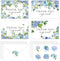 Whaline 50 Pack Hydrangea Thank You Cards Bulk Boxed Greeting Card Spring