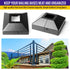Split Post Base Cover for 1.25"x1.25" Post/3.5"x3.5" Base, Decorative Skirt Covers for Indoor/Outdoor Railing